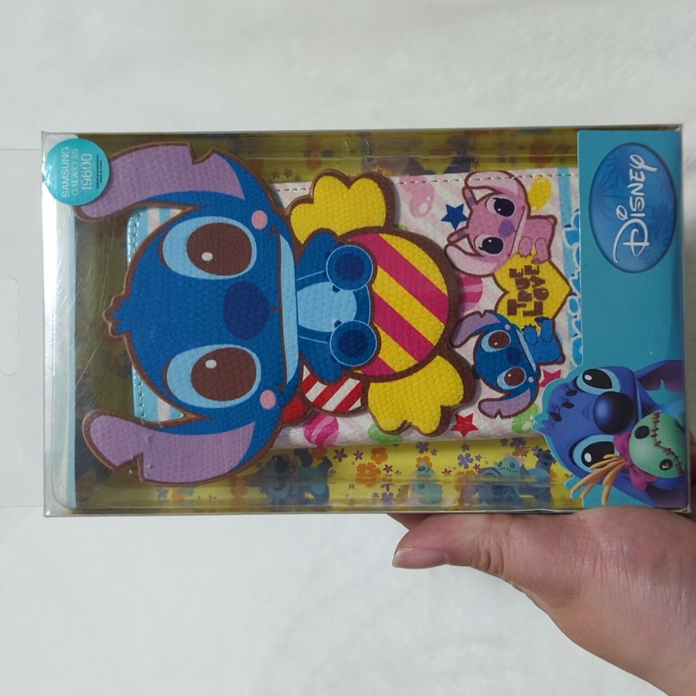 Disney Lilo and stitch Samsung Galaxy S5 phone case with pink strap
